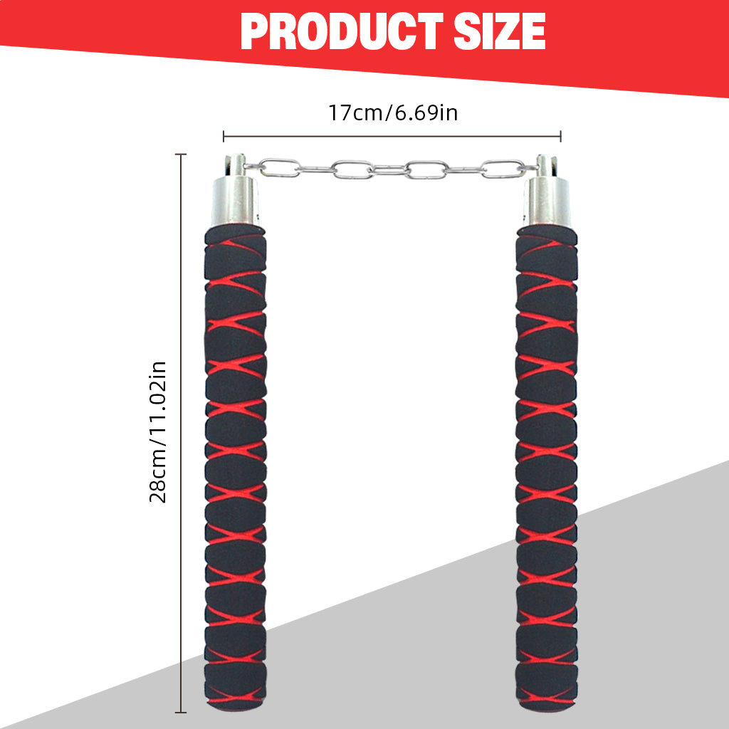 Proberos Practice Nunchucks for Kids 11 Inches Nunchucks Karate Training Nunchucks Safety Foam Padding Nunchucks Practice Nunchucks Beginners Nunchucks for Karate, Martial Art Proberos Practice Nunchucks for Kids 11 Inches Nunchucks Karate Training Nunchucks Safety Foam Padding Nunchucks Practice Nunchucks Beginners Nunchucks for Karate, Martial Art